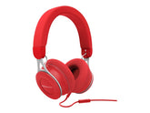 Energy Urban 3 Mic - Auriculares supraaurales con micrófono - Tamaño completo - Con cable - Conector de 3,5 mm - Rojo