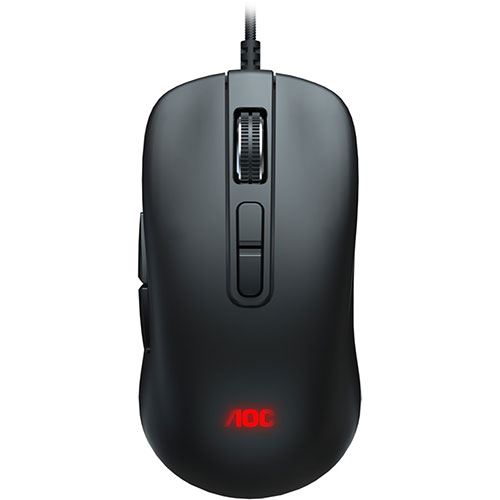 AOC Gaming GM300 - Rato - para direita - óptico - 7 botões - com cabo - USB 2.0 (GM300B)