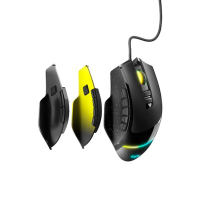 ESG M5 TRIFORCE - Mouse - ergonomic - optical - 15 buttons - with cable - USB 2.0