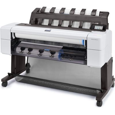 HP DesignJet T1600dr - 36" Large Format Printer - Color - Inkjet - Roll (91.4 cm x 91.4 m), 914 x 1219 mm - 2400 x 1200 dpi - up to 3 ppm (mono) / up to 3 ppm (color) - capacity: 2 rolls - Gigabit LAN - cutter