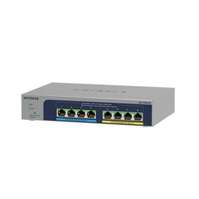 NETGEAR Plus MS108EUP - Switch - Admin - 4 x 100/1000/2.5G (PoE++) + 4 x 100/1000/2.5G (PoE+) - desktop, wall mountable - PoE++ (230W)