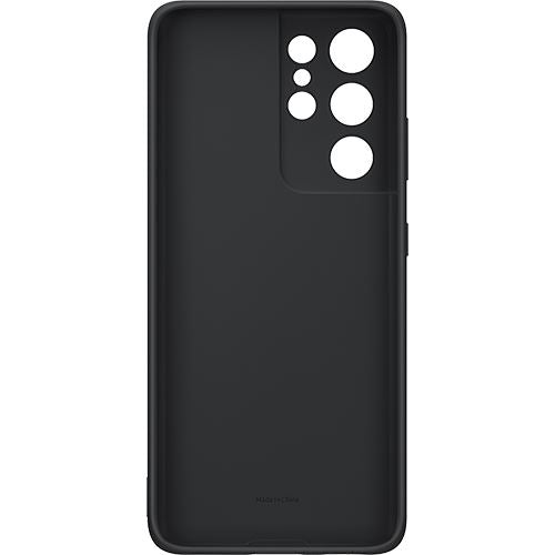 SILICONE COVER  S21 ULTRA BLACK