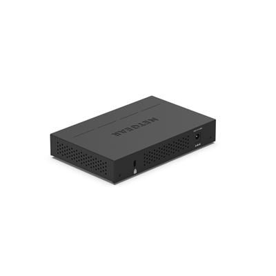 NETGEAR GS305PP - Conmutador - sin gestión - 5 x 10/100/1000 (4 PoE) - escritorio, montaje en pared - PoE (83 W) - Alimentación CC