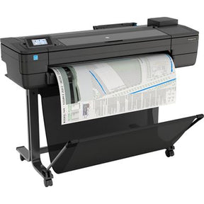 HP DesignJet T730 - 36" large format printer - color - inkjet - Roll (91.4 cm x 45.7 m) - 2400 x 1200 dpi - up to 0.42 min/page (mono)/ up to 0.42 min/page (color) - Gigabit LAN, Wi-Fi(n), USB 2.0 host - cutter