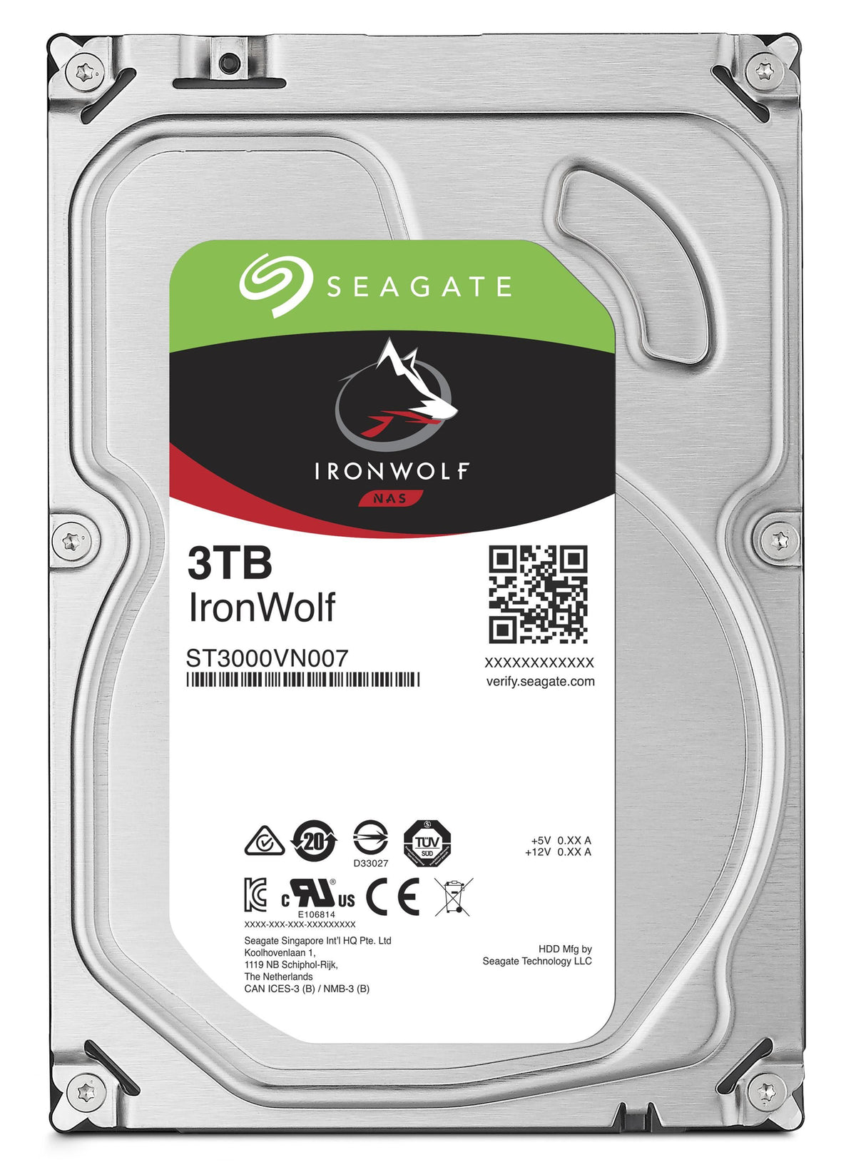 Disk 3.5 3TB SEAGATE IronWolf 64Mb SATA 6Gb/s 59rp