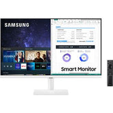 Samsung S27AM501NU - M50A Series - monitor LED - Smart - 27" - 1920 x 1080 Full HD (1080p) @ 60 Hz - 250 cd/m² - 3000:1 - HDR10 - 8 ms - 2xHDMI - altifalantes - branco