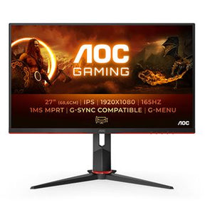 AOC MONITOR IPS 27 FHD 4MS 165HZ VGA HDMI DP USB COLUNAS HAS 27G2SPU/BK