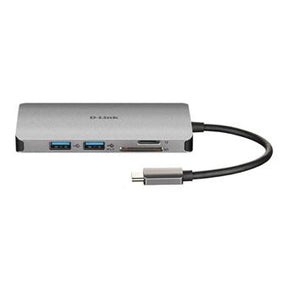 6 IN 1 D-LINK USB-C HUB WITH READER 6 IN 1 USB-C D-LINK HUB WITH CARD READER