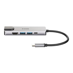 CONCENTRADOR D-LINK USB-C 5 EN 1 CON HDMI/ETHERNET