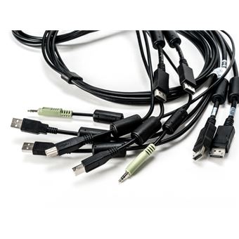 CABLE  2-DISPLAYPORT/2-USB/1-AUDIO