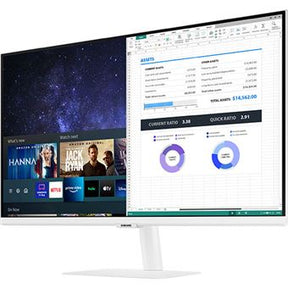 Samsung S27AM501NU - M50A Series - LED monitor - Smart - 27" - 1920 x 1080 Full HD (1080p) @ 60 Hz - 250 cd/m² - 3000:1 - HDR10 - 8 ms - 2xHDMI - speakers - white