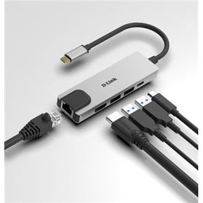 D-LINK HUB USB-C 5 IN 1 WITH HDMI/ETHERNET