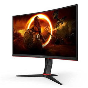 AOC MONITOR 27 FHD CURVED 1 MS 165HZ VGA HDMI DP USB GAMING SPEAKERS C27G2U/BK