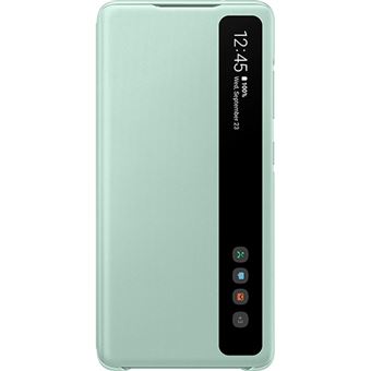 CARCASA SAMSUNG GALAXY S20 FE CLEAR VIEW MENTA