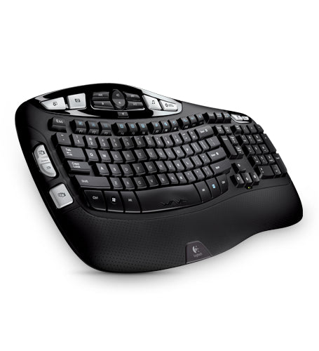 Logitech Wireless Keyboard K350 - Teclado - Inalámbrico - 2.4GHz - Nórdico - OEM