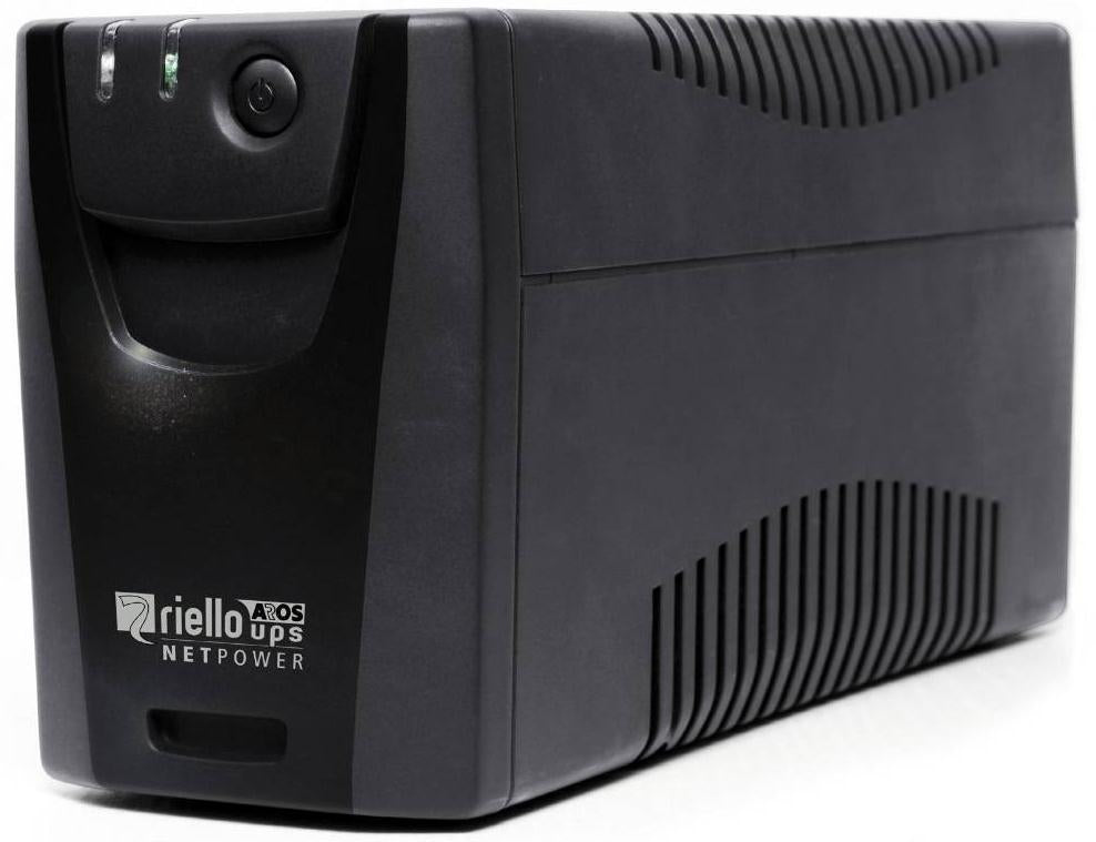 Riello UPS Net Power NPW 600 - UPS - AC 220/230/240 V - 360 Watt - 600 VA - USB - conectores de salida: 4 - negro