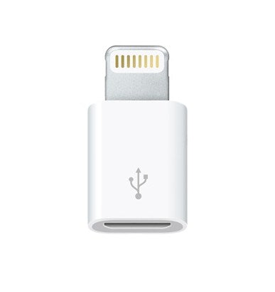 Apple Lightning to Micro USB Adapter - Lightning Adapter - Micro USB Type B Female to Lightning Male - for iPad/iPhone/iPod (Lightning)