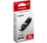 Canon PGI-550PGBK XL - 22 ml - High Yield - negro - original - blister - depósito de tinta - para PIXMA iP8750, iX6850, MG5550, MG5650, MG5655, MG6450, MG6650, MG7150, MG7550, MX725, MX925