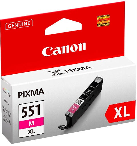 Canon CLI-551M XL - 11 ml - High Yield - magenta - original - blister with security - ink tank - for PIXMA iP8750, iX6850, MG5550, MG5650, MG5655, MG6450, MG6650, MG7150, MG7550, MX725, MX925