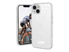 UAG Rugged Case para iPhone 13 5G [6.1 pulgadas] - Civilian Frosted Ice - Cubierta trasera del teléfono - Tough - frosted ice - 6.1" - para Apple iPhone 13