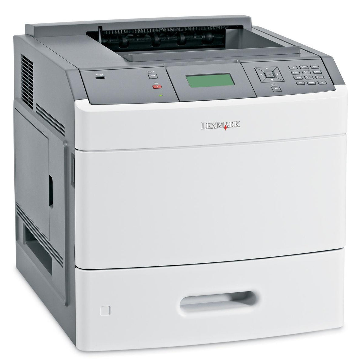 Lexmark T652n - Impresora - B/N - láser - A4/Legal - 1200 ppp - hasta 48 ppm - capacidad: 650 hojas - USB, LAN, host USB