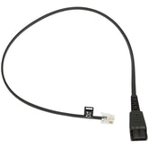 Jabra - Headset Cable - RJ-10 Male to Male Quick Disconnect - Charcoal - for Jabra GN 2100, GN 2200 Duo, GN 2200 Mono