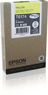 Epson T6174 - 100 ml - alta capacidad - amarillo - original - cartucho de tinta - para B 500DN, 510DN