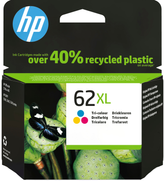 HP 62XL - Alto Rendimento - cor (ciano, magenta, amarelo) - original - tinteiro - para ENVY 55XX, 56XX, 76XX, Officejet 200, 250, 252, 57XX, 8040