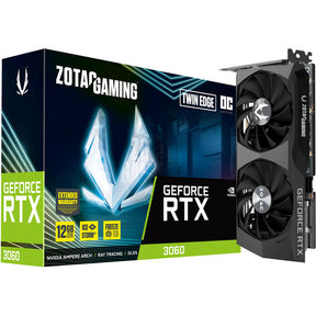 VGA ZOTAC GAMING RTX3060 DOBLE EDGE OC 12GB GDDR6 HDMI/3DP