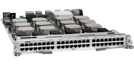 Cisco Nexus 7000 Enhanced F2-Series 48-Port 1 and 10GBASE-T Ethernet Copper Module - Switch - L3 - 48 x 1000/10000 - plug-in module