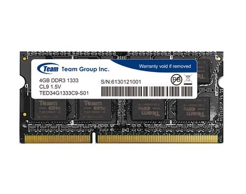 Dimm SO Team Group 4GB DDR3 1333MHz CL9 1.5V