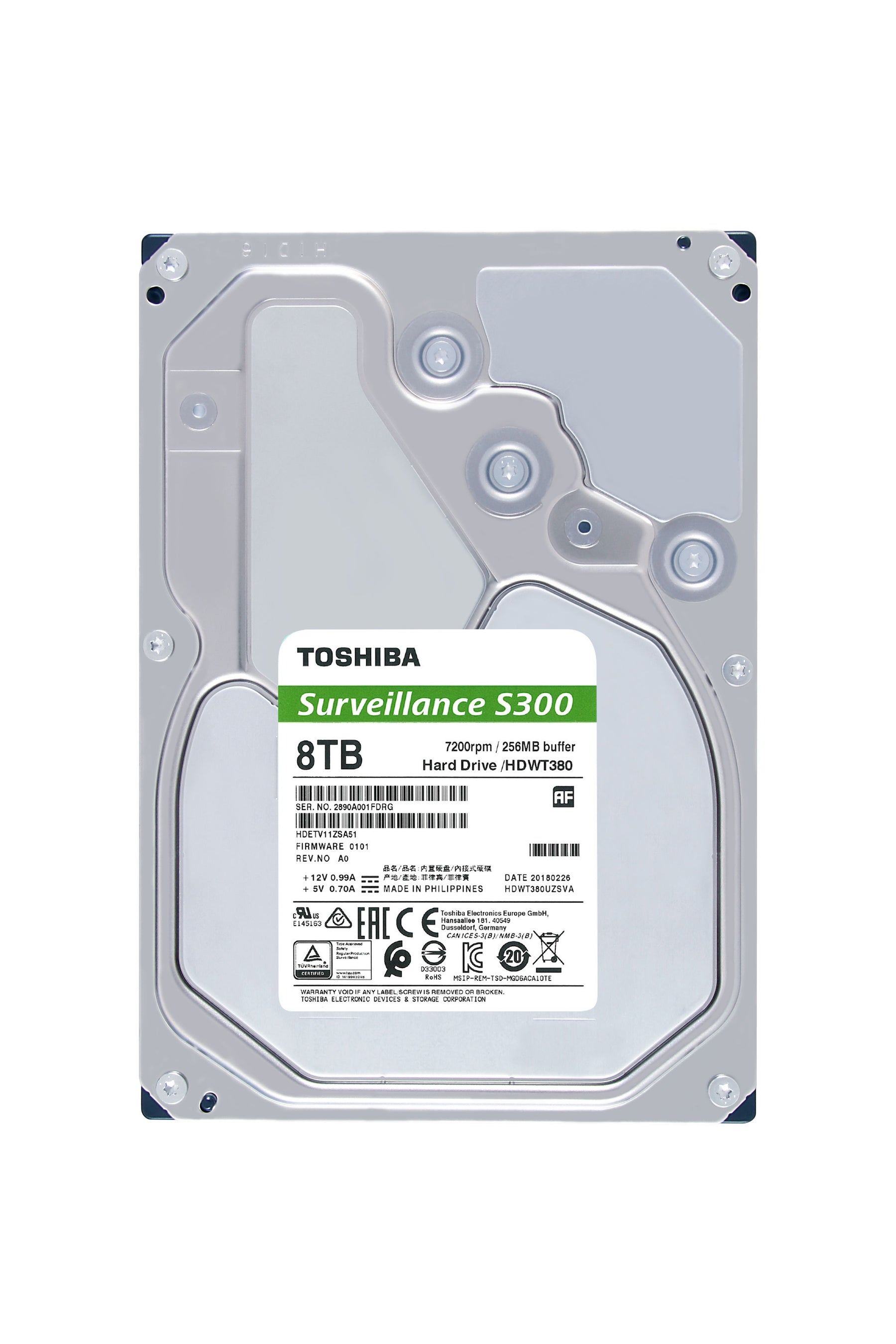 Disco 3.5 8TB TOSHIBA 256Mb SATA 6Gb/s 72rp-VIDEOVIG-S300