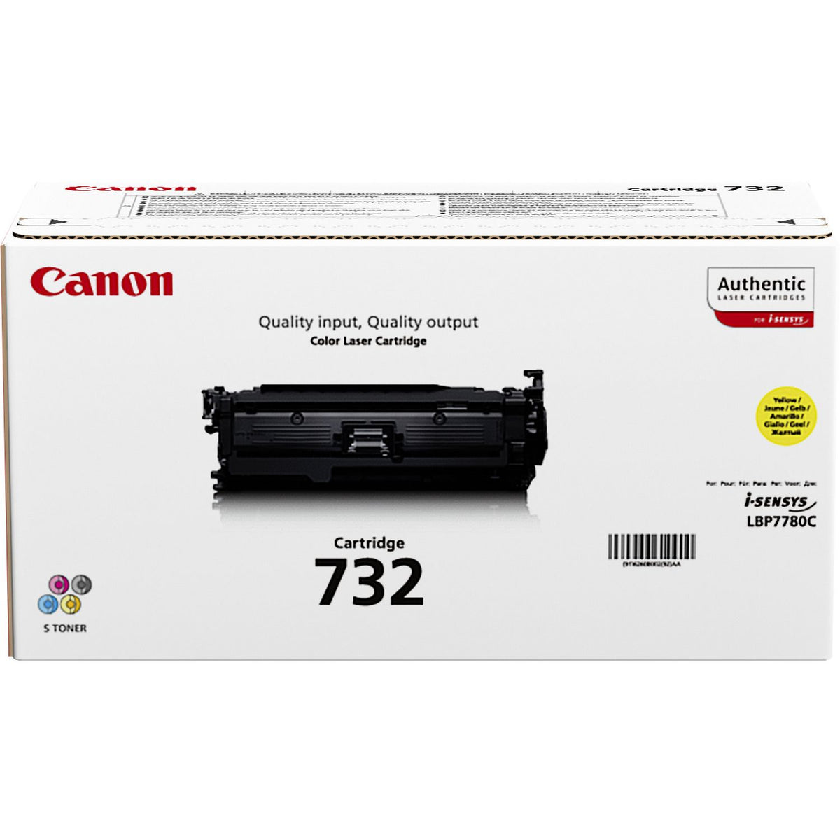 Canon 732 Y - Amarelo - original - cartucho de toner - para i-SENSYS LBP7780Cx