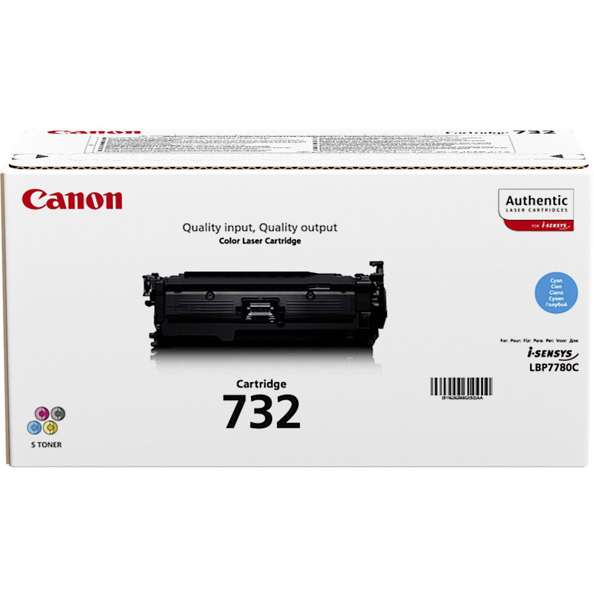 Canon 732 C - Azul cyan - original - cartucho de toner - para i-SENSYS LBP7780Cx