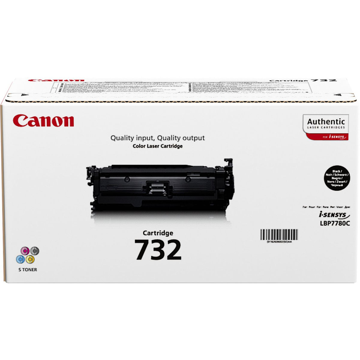 Canon 732 BK - Negro - original - cartucho de tóner - para i-SENSYS LBP7780Cx