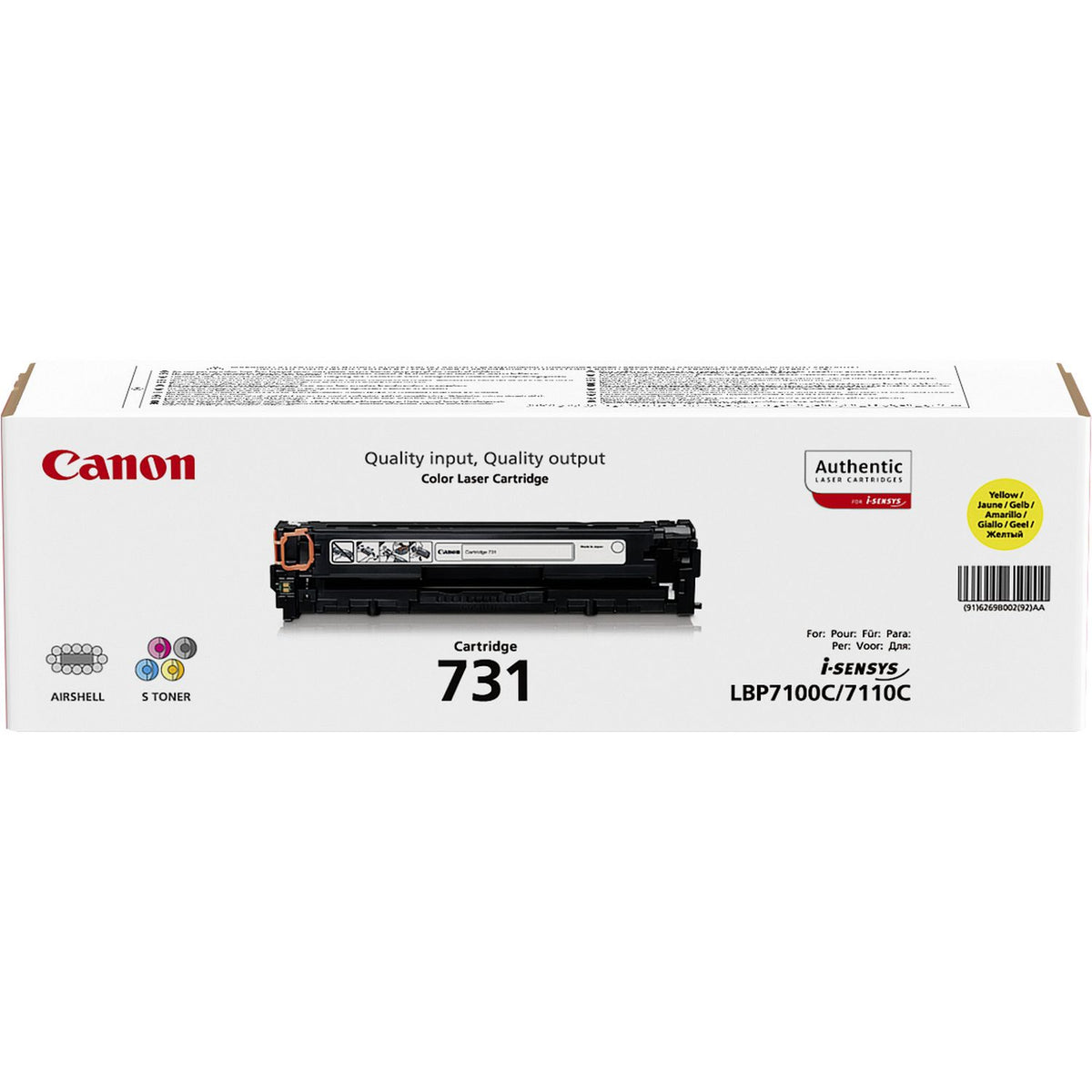 TONER CANON AMARILLO 731 1500PG