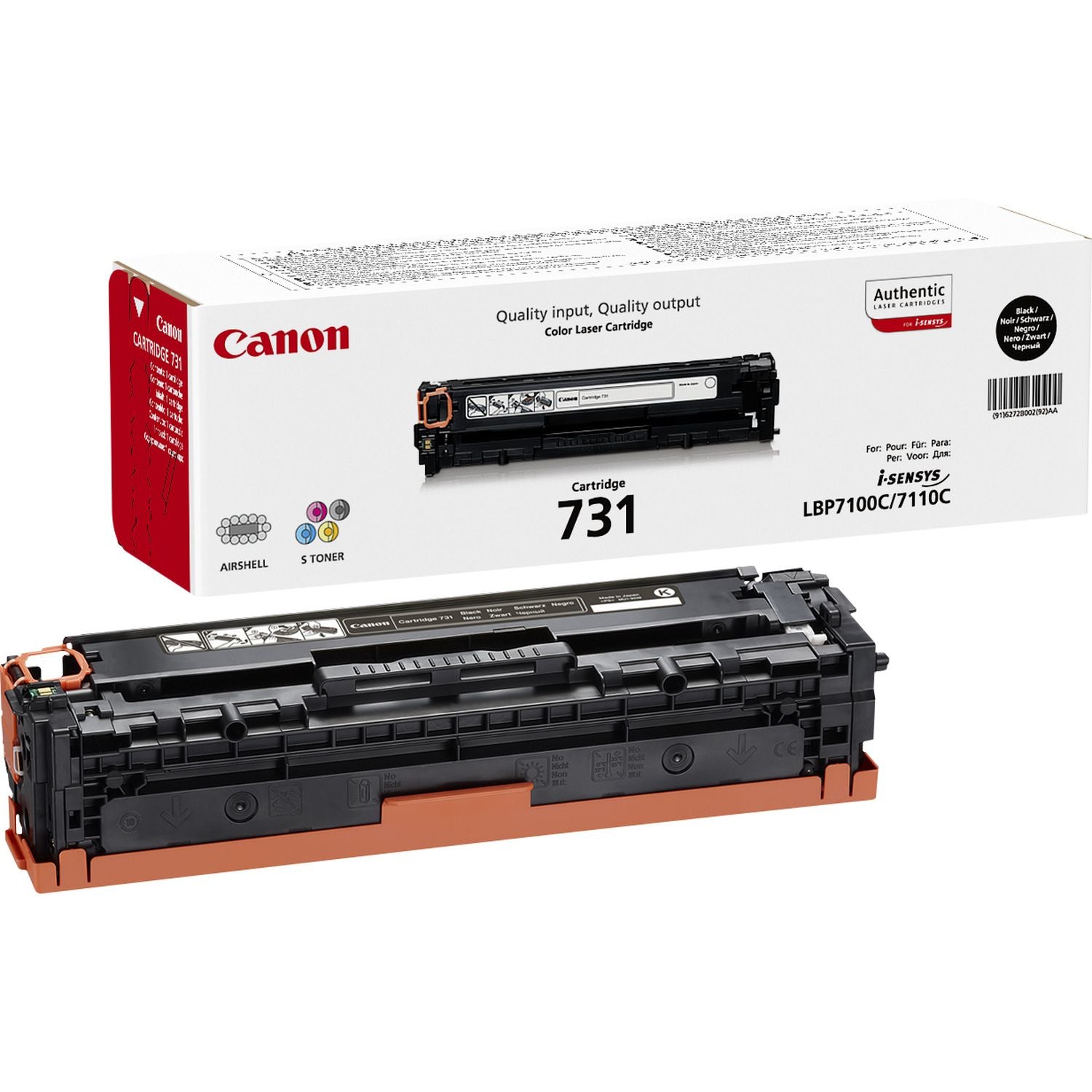 CANON TONER BLACK 731 1400PG