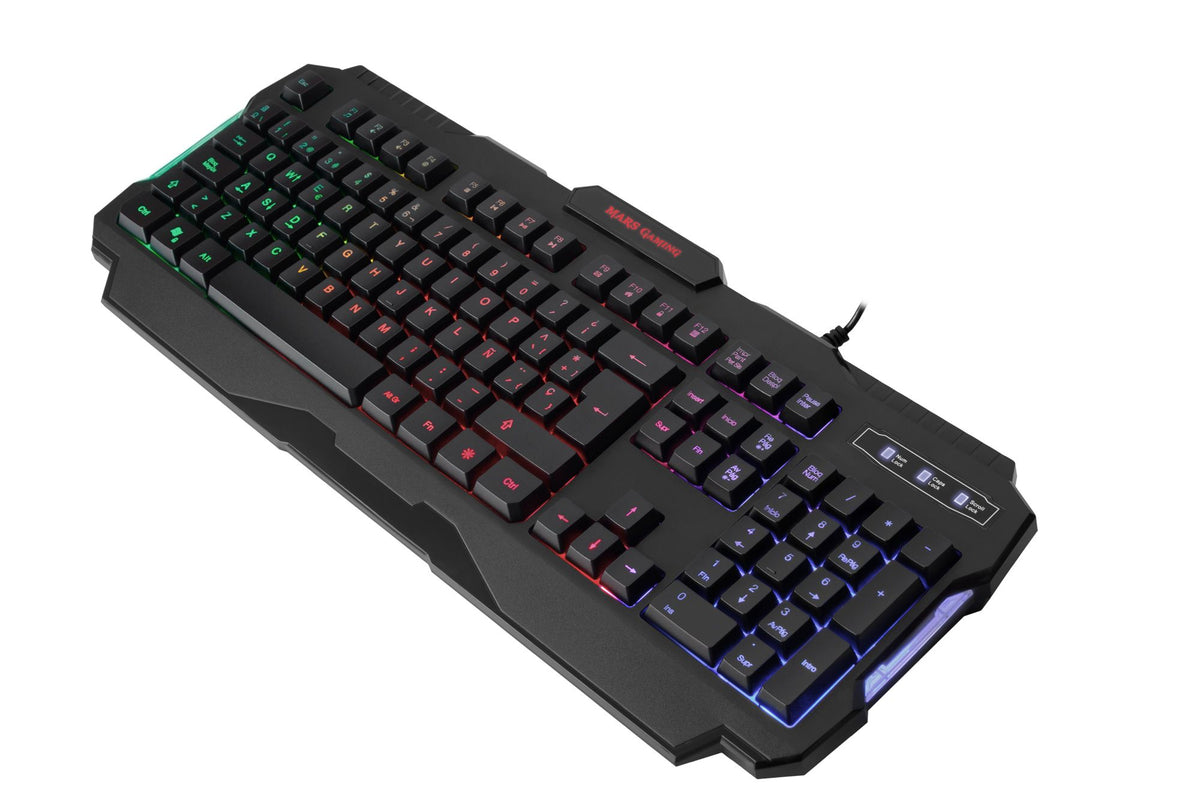 Teclado MARS GAMING, arco iris RGB, Anti-Ghosting, diseño portugués - MRK0PORTU