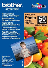 Brother BP - Glossy - 100 x 150 mm 50 sheet(s) photo paper - for Brother DCP-J1200, J772, J774, MFC-J1300, J2340, J3540, J3940, J4335, J4340, J890, J895