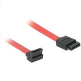 C2G 180° TO 90° - SATA cable - Serial ATA 150/300/600 - SATA (F) to SATA (F) - 46 cm - 90° connector - red