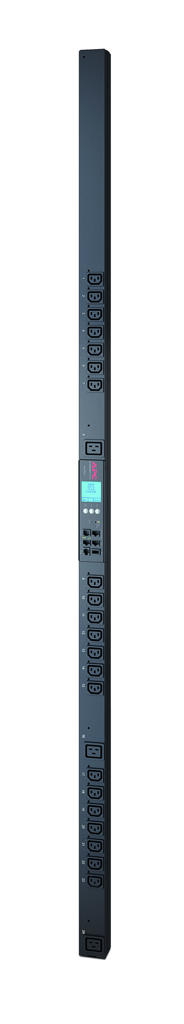 APC Metered-by-Outlet with Switching Rack PDU ZeroU 2G - Power Distribution Unit (rack mountable) - AC 200/208/230 V - 3.3 kW - Ethernet 10/100 - input: IEC 60320 C20 - output connectors: 24 - 0U - black - for P/N: SMX1000C, SM