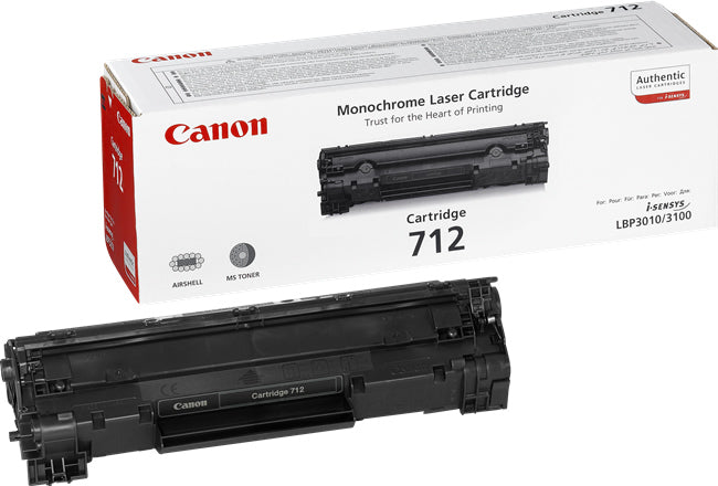 Canon 712 - Negro - original - cartucho de tóner - para i-SENSYS LBP3010, LBP3100