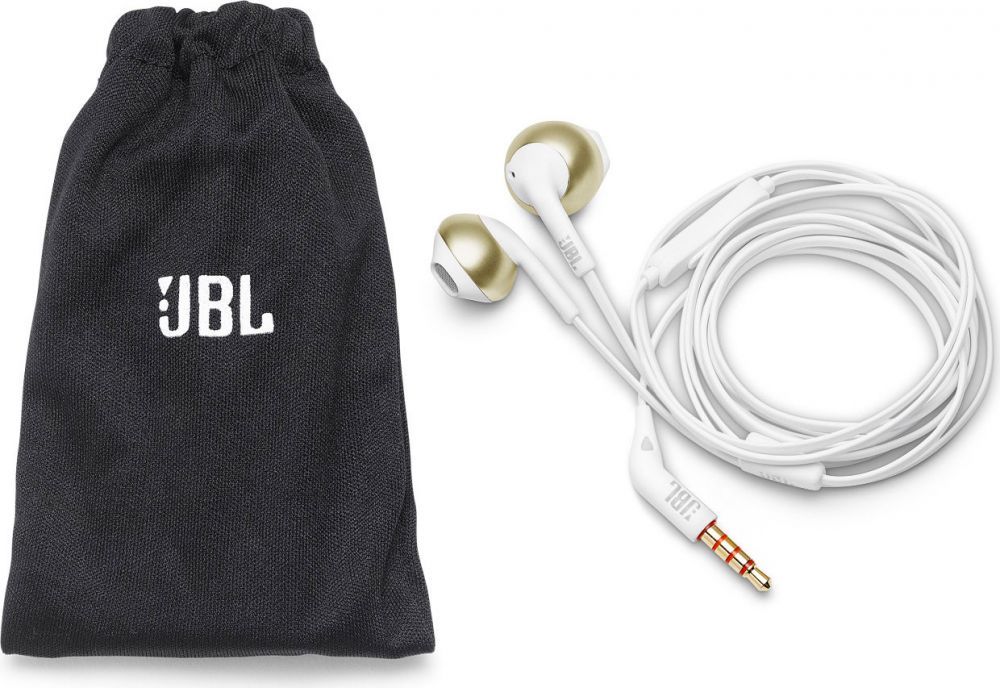 Auriculares dorados JBL T205