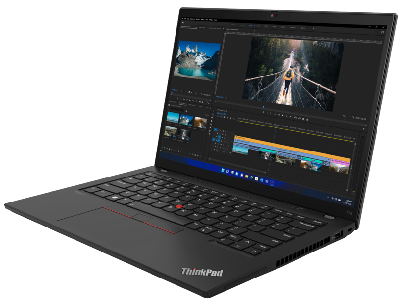 Lenovo ThinkPad T14 Gen 3 21AH - 180 degree hinge design - Intel Core i5 1235U / 1.3 GHz - Win 10 Pro 64-bit (includes Windows 11 Pro License) - Iris Xe Graphics - 16 GB RAM - 512 GB SSD TCG Opal Encryption 2, NVMe - 14" IPS 1920 x 1200 - Wi-Fi