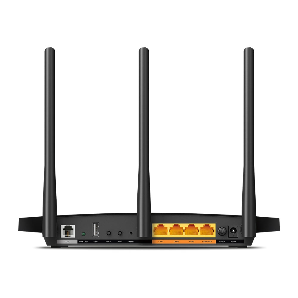 TP-Link AC1200 Wi-Fi VDSL/ADSL Modem Router, 867Mbps+300Mbps 802.11ac/a/n/g/b - Archer VR400