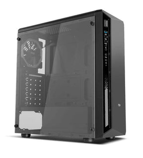 Caixa NOX Infinity Atom Glass RGB Black ATX