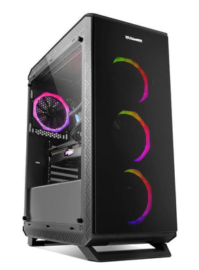 Box NOX Hummer TGF RGB Glass Black ATX