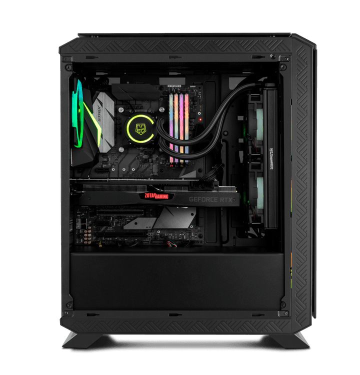 Box NOX Hummer TGF RGB Glass Black ATX