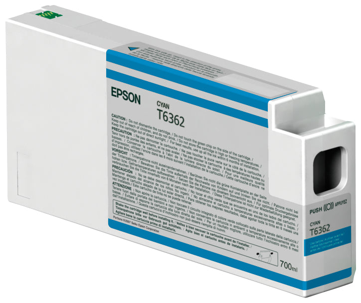 Epson UltraChrome HDR - 700 ml - cyan blue - original - ink cartridge - for Stylus Pro 7700, Pro 7890, Pro 7900, Pro 9700, Pro 9890, Pro 9900, Pro WT7900