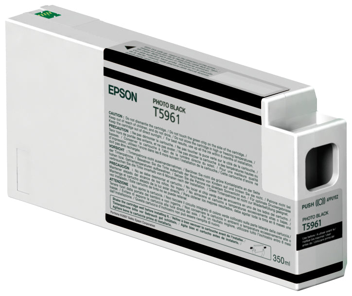 Epson T5961 - 350 ml - photo black - original - ink cartridge - for Stylus Pro 7700, Pro 7890, Pro 7900, Pro 9700, Pro 9890, Pro 9900, Pro WT7900